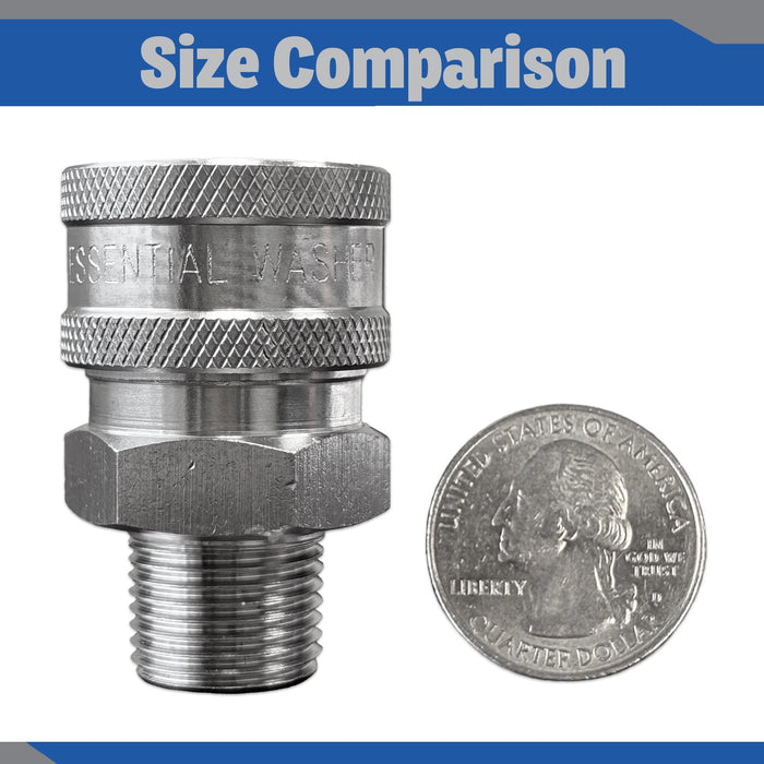 Pressure Washer Stainless Steel ⅜” Quick Connect Male NPT Fittings