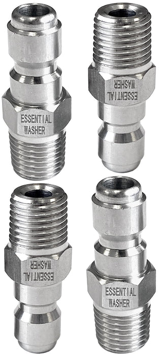 Pressure Washer Stainless Steel ¼” Plug Male NPT Fittings