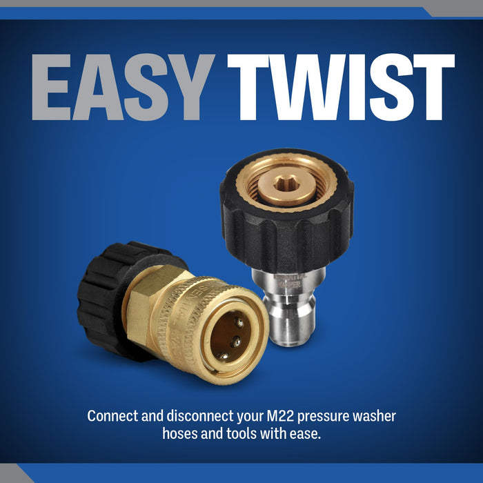 Pressure Washer M22 Quick Connect Adapter Set Variations