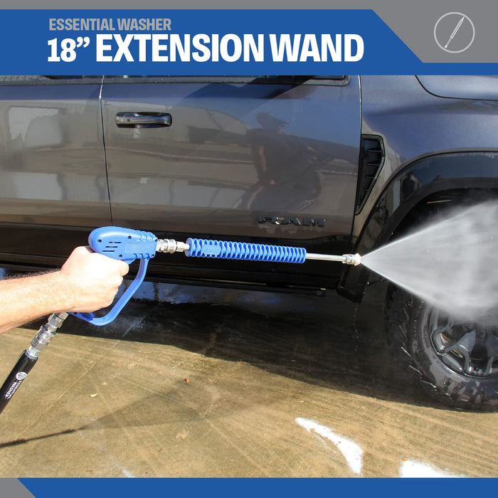 Pressure Washer Stainless Steel Wand Extension With Molded Grip