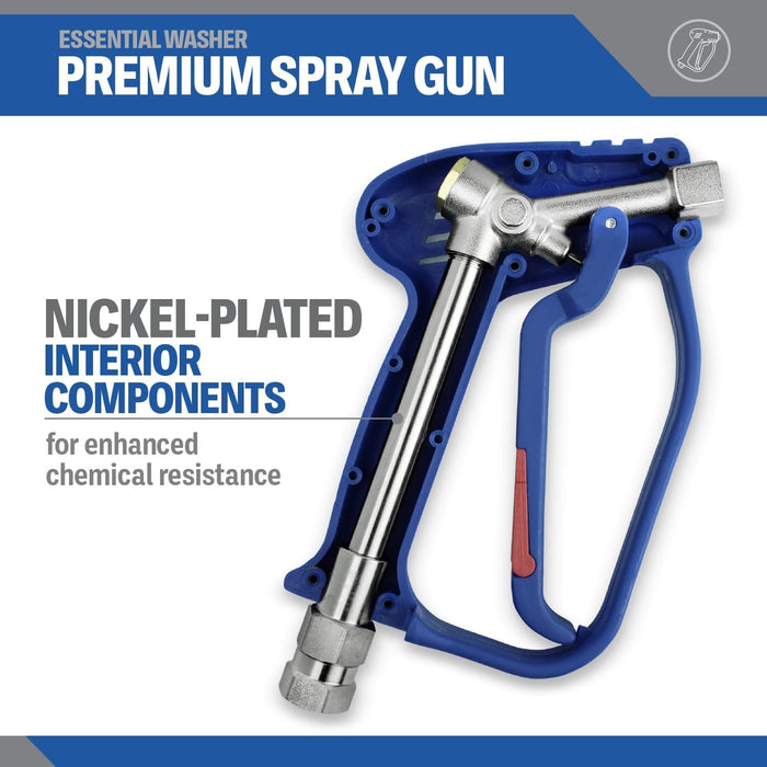 Pressure Washer Gun With Quick Connect & M22 Adaptors
