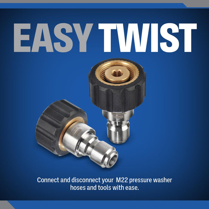 Pressure Washer M22 Quick Connect Adapter Set Variations