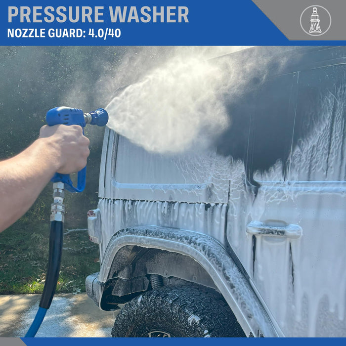 Pressure Washer 1/4" Stainless Steel Quick Connect Nozzle Guard With 40° Angle