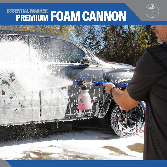 Pressure Washer 90 Degree Premium Foam Cannon with Stainless Steel QC Plug