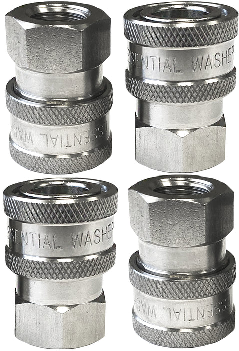 Pressure Washer Stainless Steel 1/4” Quick Connect Female NPT Fittings