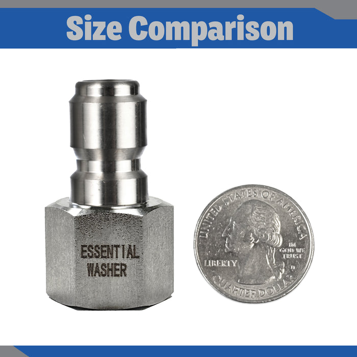 Pressure Washer Stainless Steel 3/8” Plug Female NPT Fittings