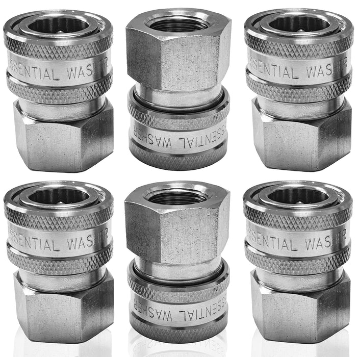 Pressure Washer Stainless Steel ⅜” Quick Connect Female NPT Fittings