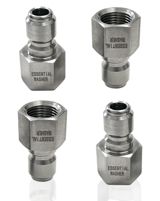 Pressure Washer Stainless Steel 3/8” Plug Female NPT Fittings