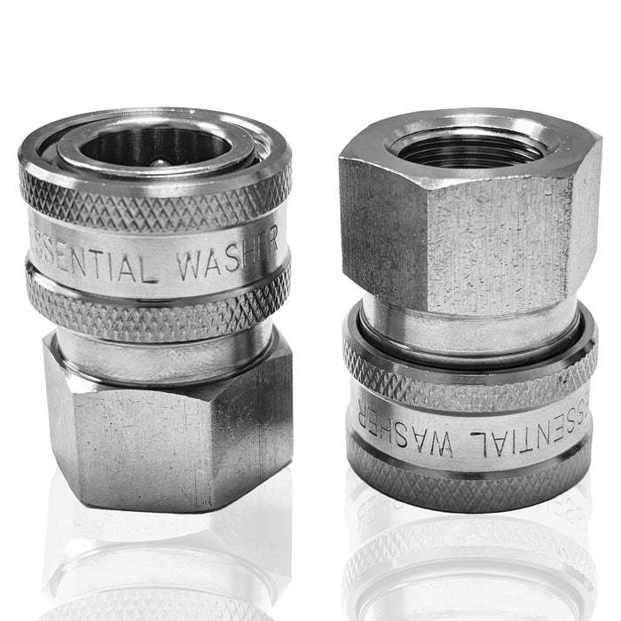 Pressure Washer Stainless Steel ⅜” Quick Connect Female NPT Fittings