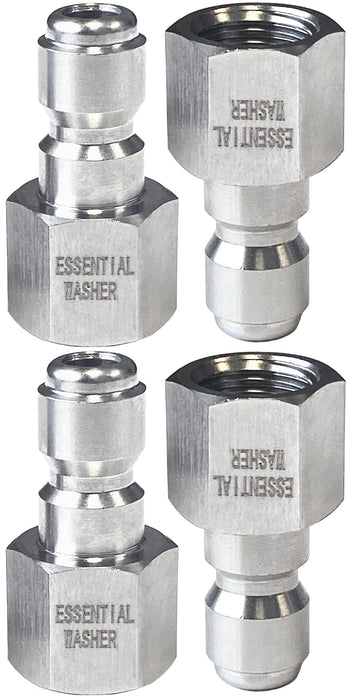 Pressure Washer Stainless Steel ¼” Plug Female NPT Fittings