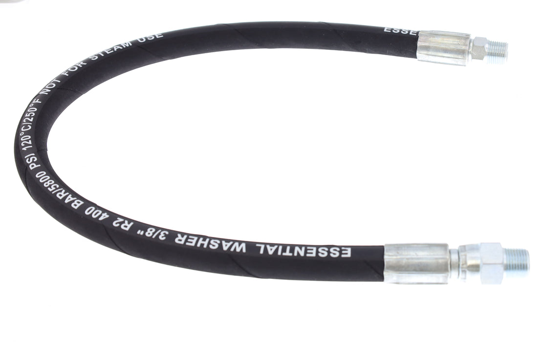 2 FT Pressure Washer Whip Line, 3/8 5800 PSI — ESSENTIAL WASHER