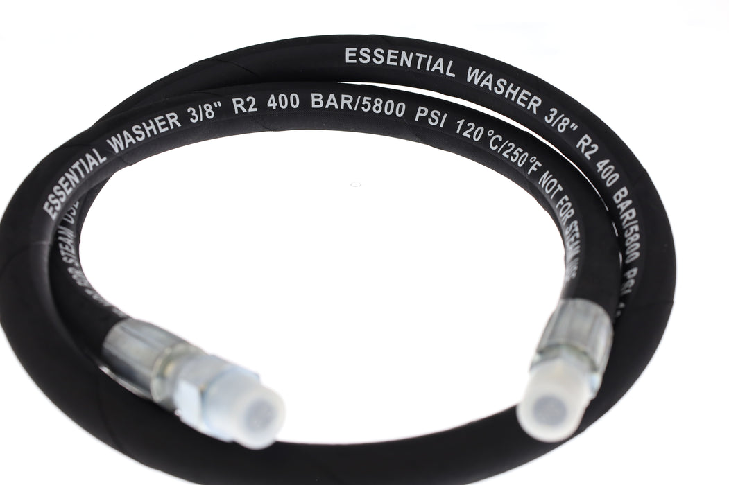 6FT WHIP LINE FOR PRESSURE WASHER REEL AND OTHER APPLICATIONS - 3/8" 5800 PSI HEAVY DUTY COMMERCIAL GRADE