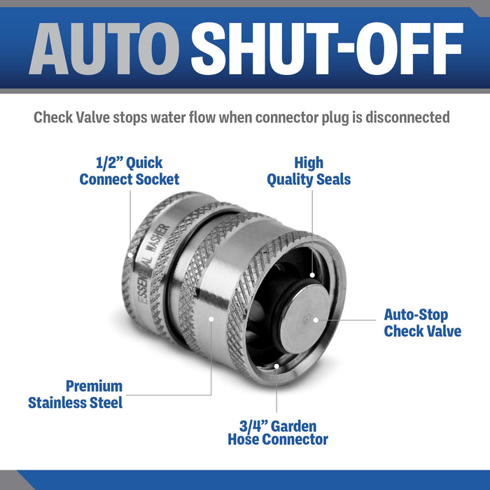 Garden Hose 3/4 Stainless Steel Check Valve