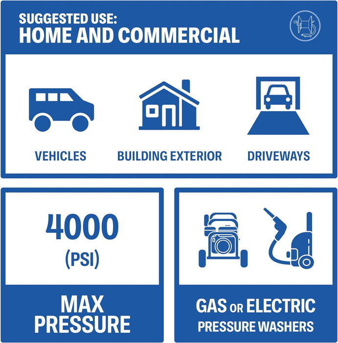 Pressure Washer Hose Reel 100 FT Kit | 4000 PSI Power Washer Hose Reel | Made For 3/8" Hose | 8 FT Whip Line | Comes With Additional Accessories | (Assembly Required)