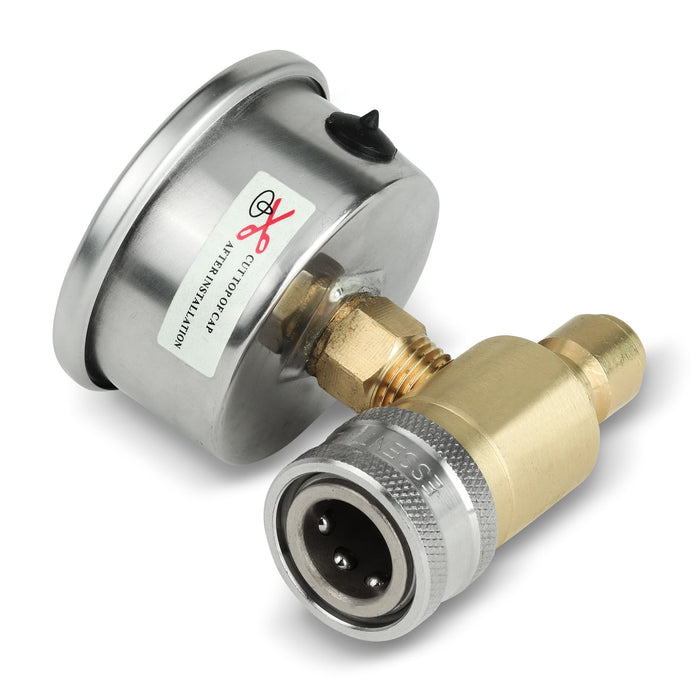 Pressure Washer 3/8 Inch Quick Connect with Plug Gauge Kit