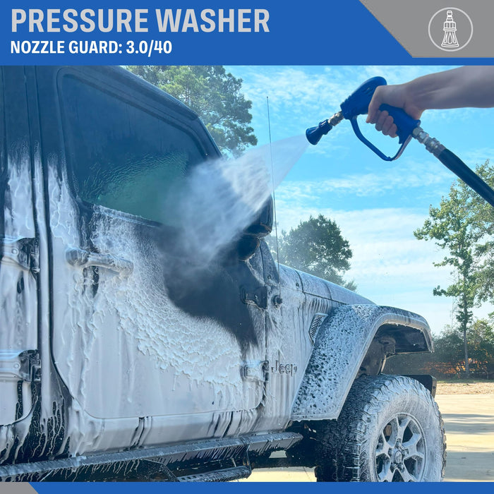 Pressure Washer 1/4" Stainless Steel Quick Connect Nozzle Guard With 40° Angle