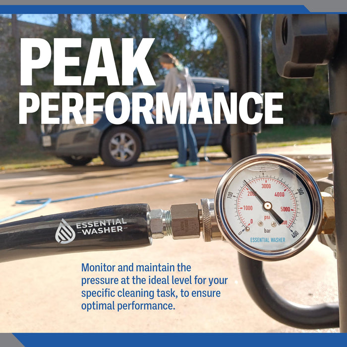 Pressure Washer 3/8 Inch Quick Connect with Plug Gauge Kit
