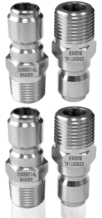 Pressure Washer Stainless Steel 3/8” Plug Male NPT Fittings