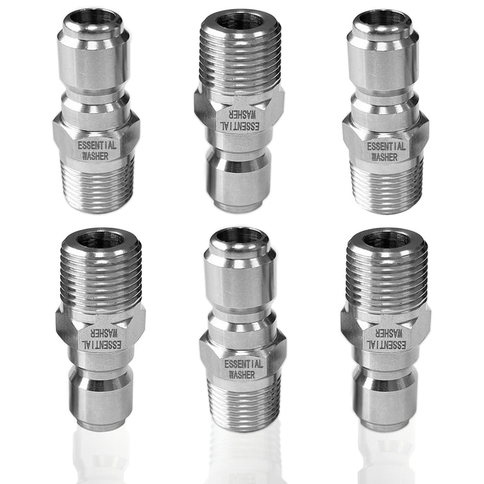 Pressure Washer Stainless Steel 3/8” Plug Male NPT Fittings