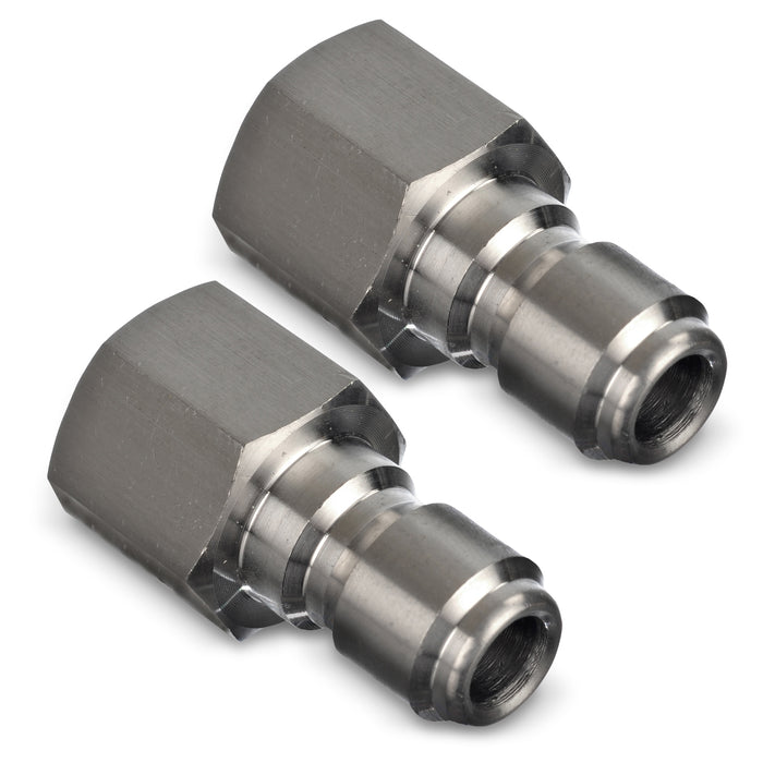 Stainless Steel Pressure Washer Quick Connect Plugs Set Of 2 | Female